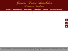 Tablet Screenshot of corinneponce-immobilier.com